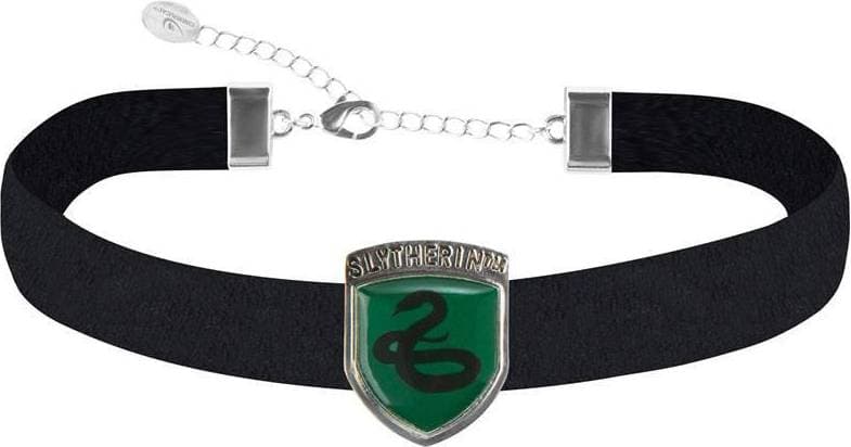 Cinereplicas Slytherin Choker - Black/Green/Silver