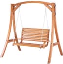 Beliani Novara Wooden Garden Swing