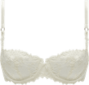 Chantelle Champs Elysées Lace Unlined Demi Bra - Ivory