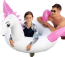 BigBuy Inflatable Pool Float Unicorn