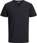 Jack & Jones Split Neck T-shirt - Black