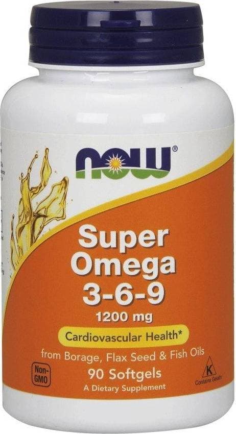 Now Foods Super Omega 3-6-9, 1200mg 90 softgels 90 st