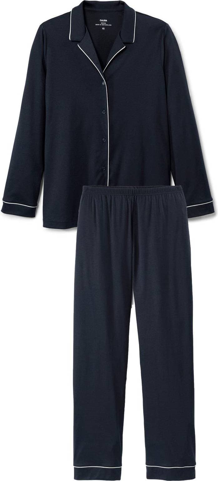 Calida Night Lovers Pyjama - Dark Lapis Blue