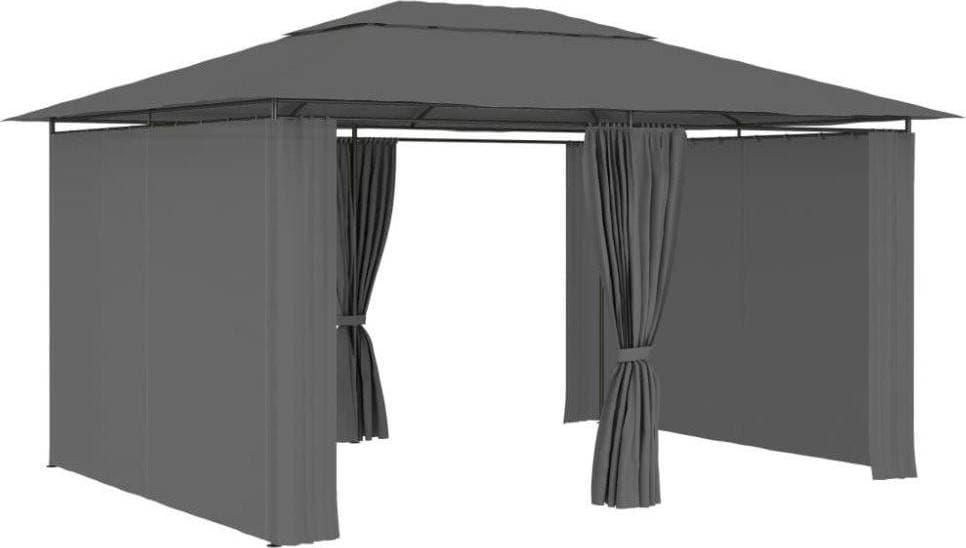 vidaXL Garden Tent with Curtains 4x3 m