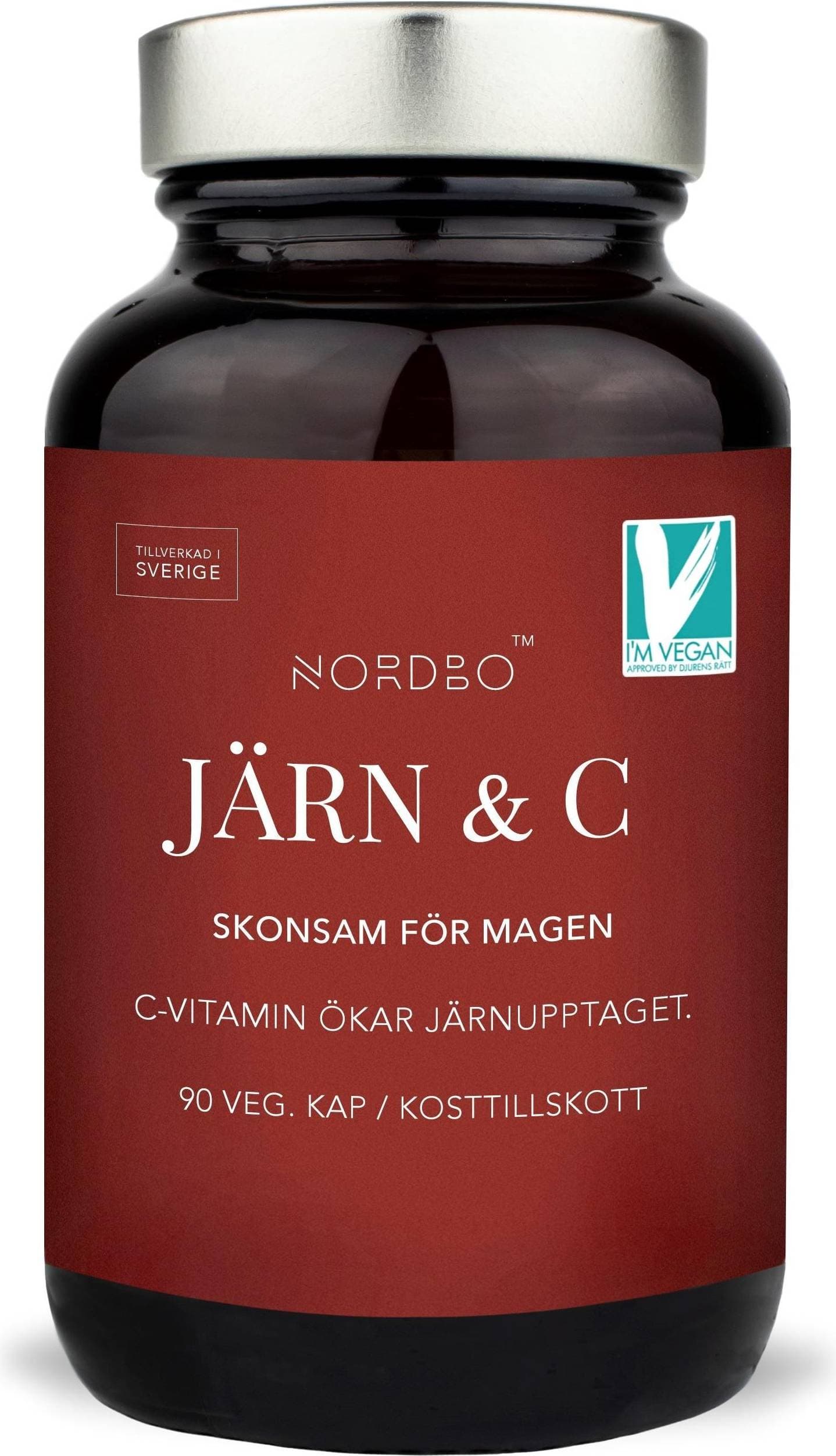 Nordbo Järn & C-vitamin 90 kapslar 90 st