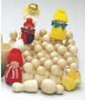 PlayBox Träfigurer - 50 st