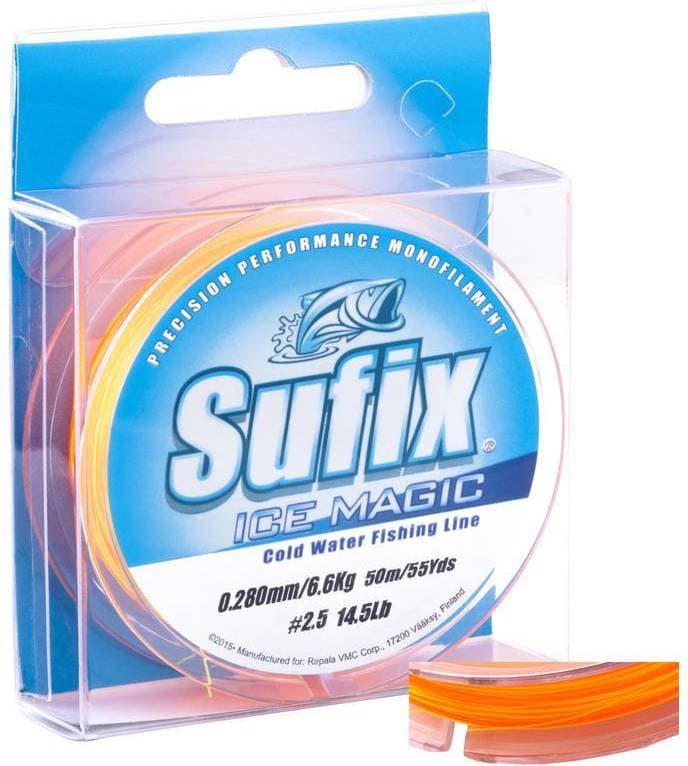 Sufix Ice Magic Mono Lina Gul/Orange 50m 0,300mm