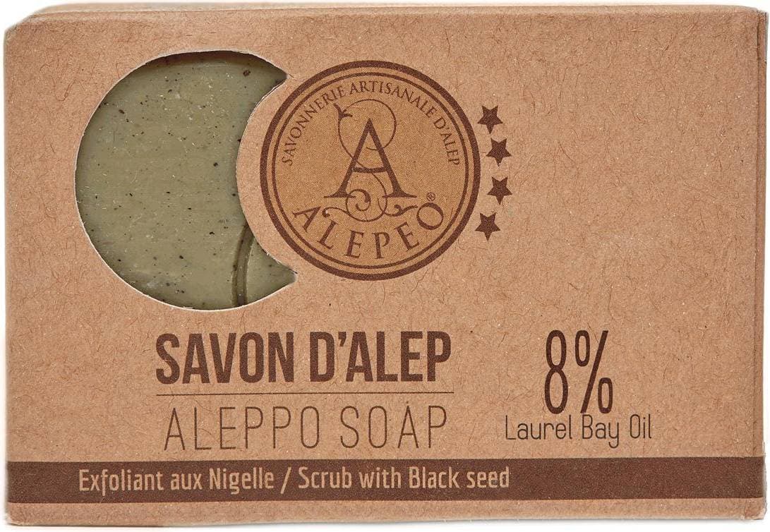 Alepeo Aleppo 8% scrub/Peelingtvål