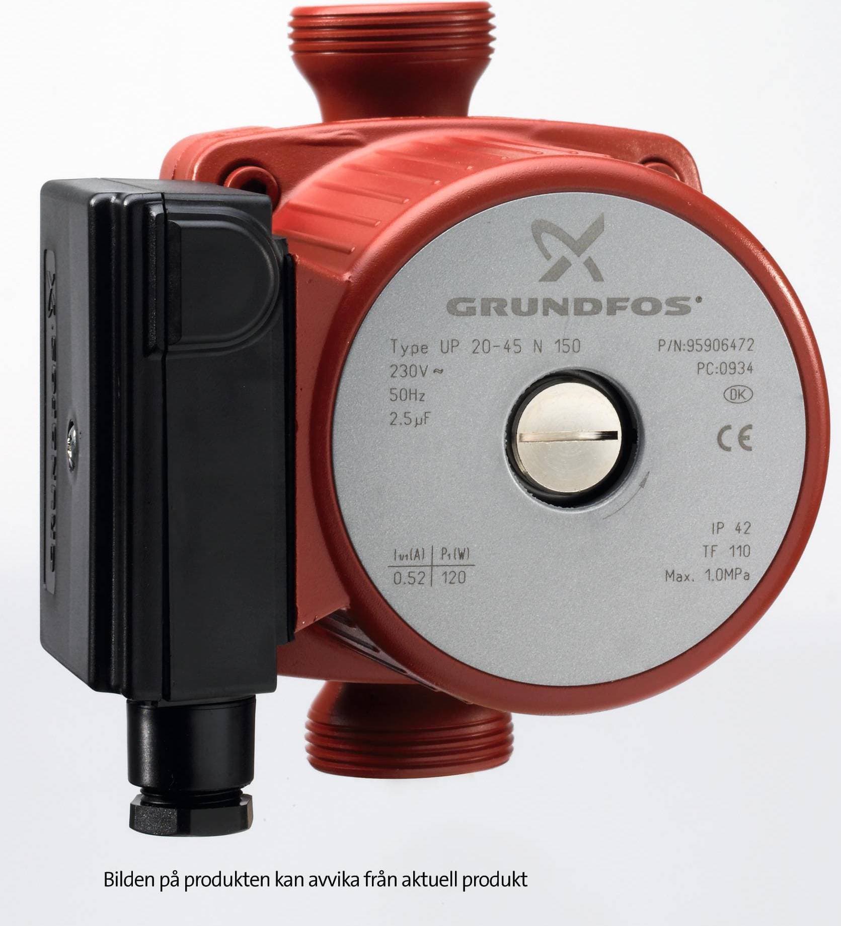 Grundfos Tappvarmvattenpump UP 20-30N