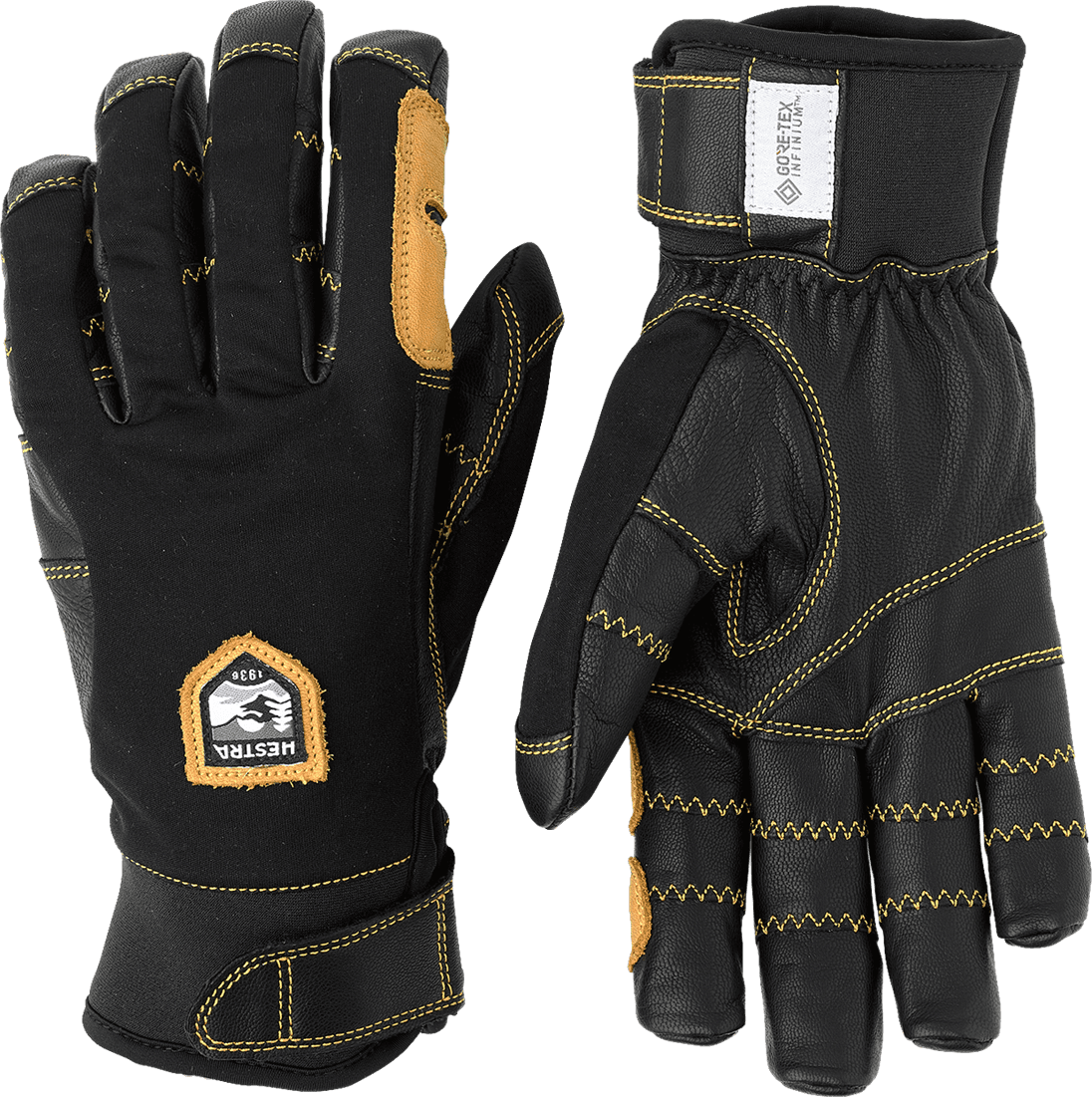 Hestra Ergo Grip Active 5-Finger - Black