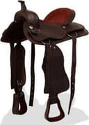 vidaXL Western Saddle Headstall & Breast Collar