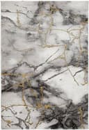 Arkiio Ciril Concrete Grå, Guld 240x340cm