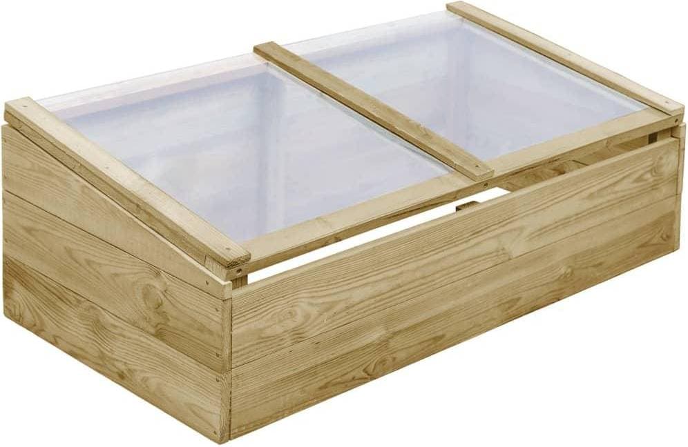 vidaXL Greenhouse 100x50x35cm Trä Plast
