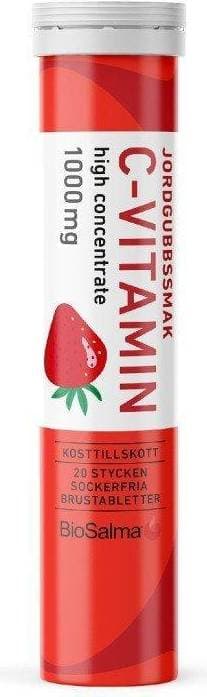 BioSalma Vitamin C 1000mg - Strawberry 20 st