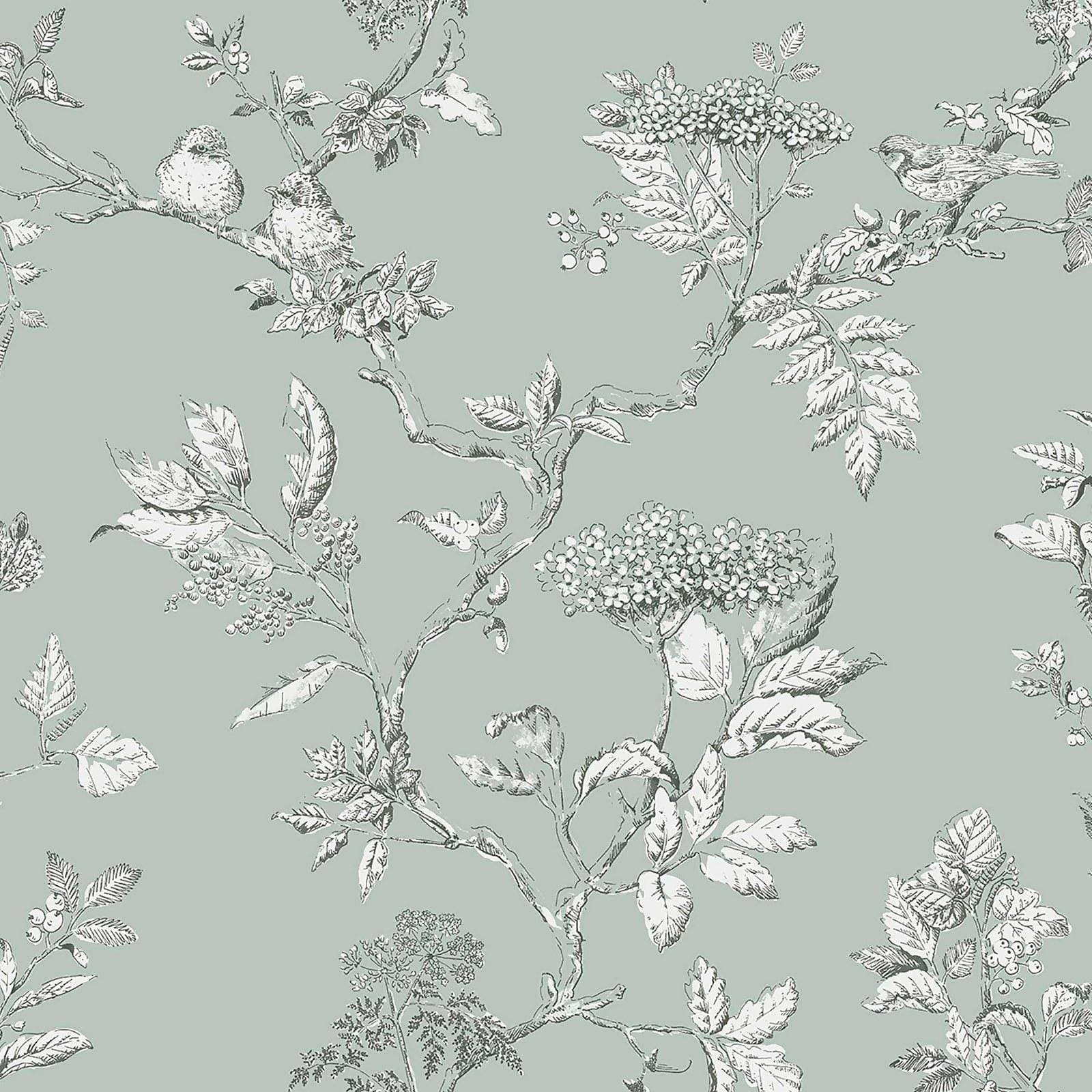 Laura Ashley Tapet Elderwood Duck Egg