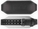 Gorilla Wear 6 Inch Padded Leather Belt, Black/Black