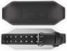 Gorilla Wear 6 Inch Padded Leather Belt, Black/Black