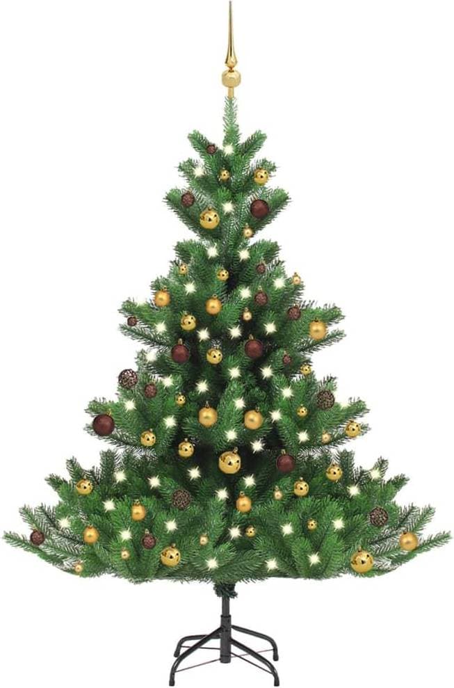 vidaXL Nordmann Fir LED & Ball Julgran 150cm