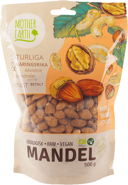 Mother Earth Mandlar Premium ME Raw & Eko 500g