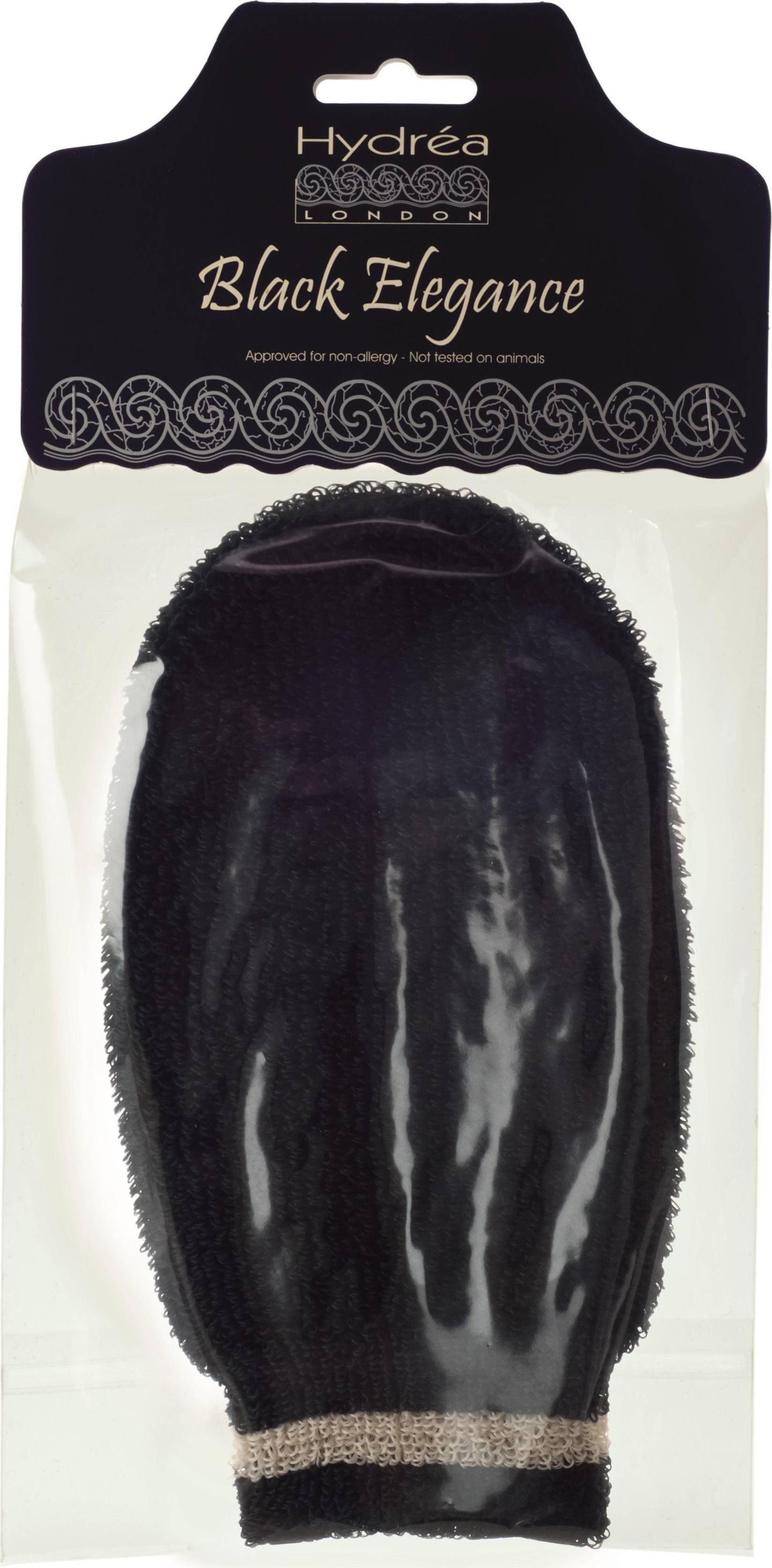 Hydrea London Exfoliating Spa Mitt Black