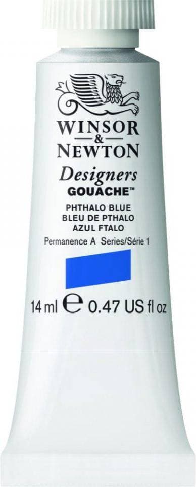 Winsor & Newton Designers Gouache Phthalo Blue 14ml