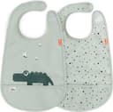 Done by Deer Bib w/Velcro 2-pack Croco Green
