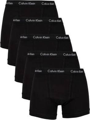 Calvin Klein Stretch Low Rise Trunks 5-pack - Black