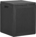 vidaXL Dynbox 90 Liter Svart PP-Rotting