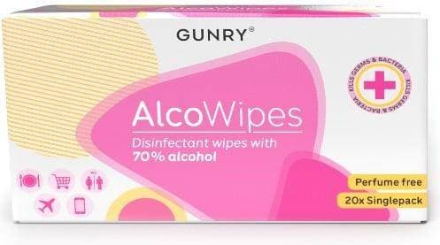 Gunry AlcoWipes 20-pack