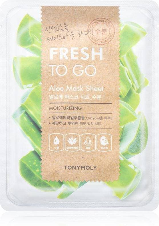 Tonymoly Fresh To Go Aloe Sheet Mask Moisturizing 22g
