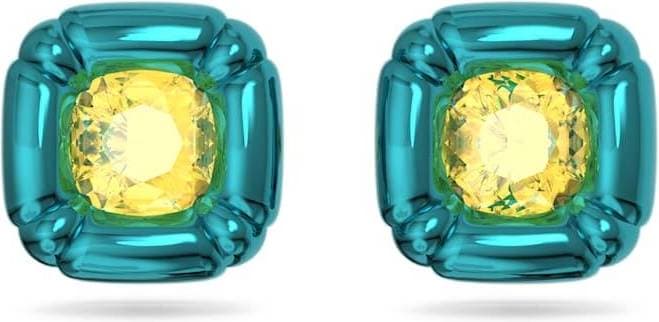 Swarovski Dulcis Stud Earrings - Blue/Yellow