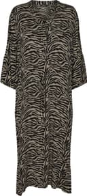 Soaked in Luxury Zaya Dress - Beige Zebra