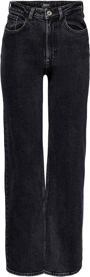 Only Juicy Wide Leg Jeans - Black Denim