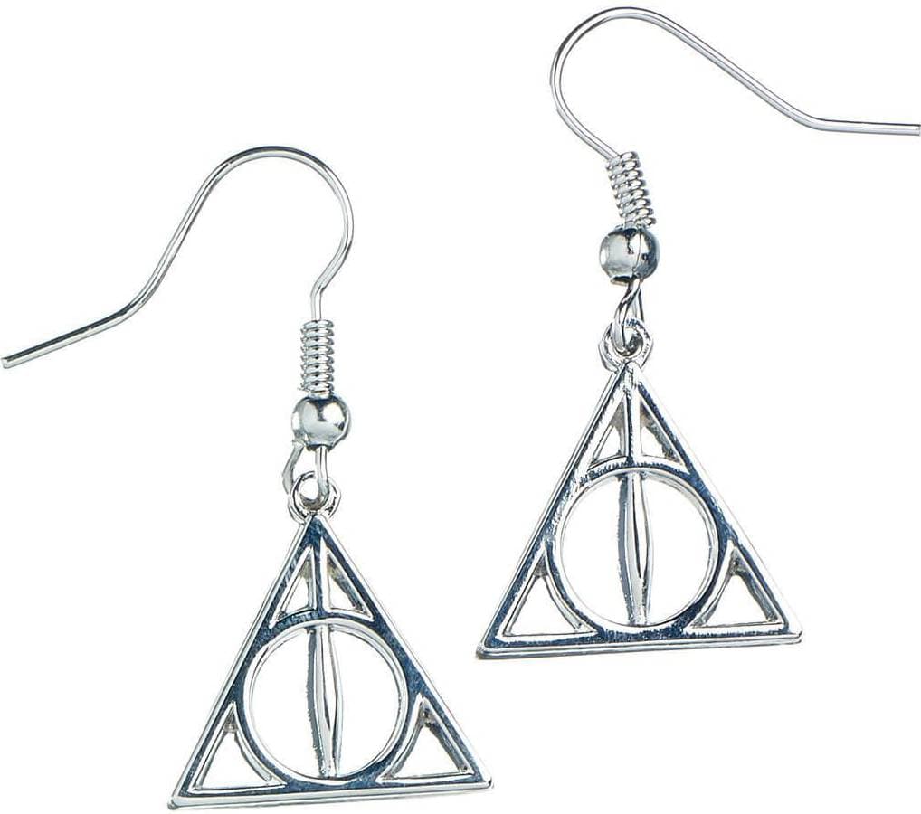 Harry Potter Deathly Hallows Earrings - Silver