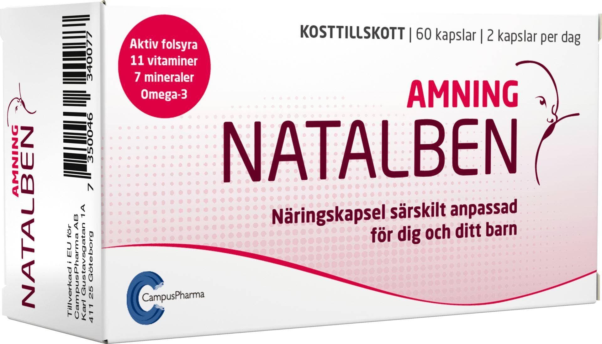 Natalben Amning Multivitamin 60 st