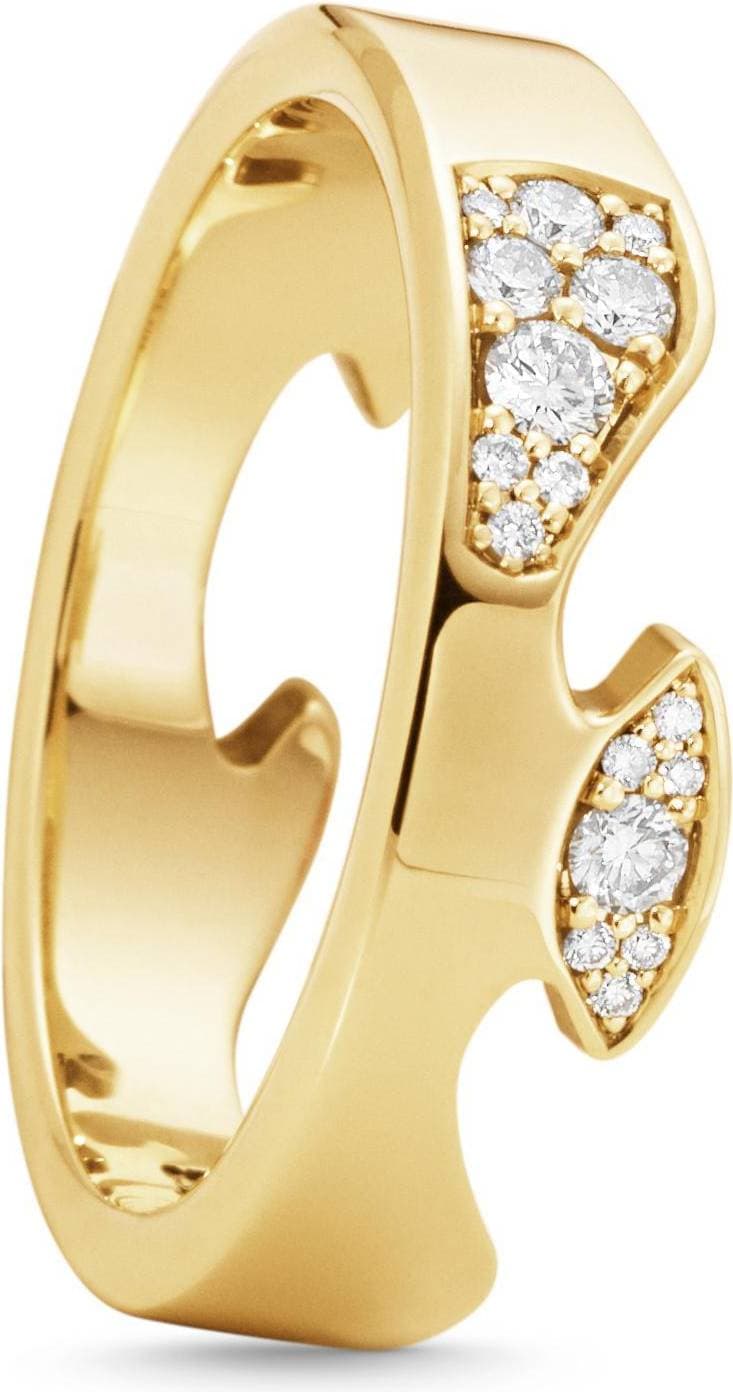 Georg Jensen Fusion Outer Ring AA - Gold/Diamonds
