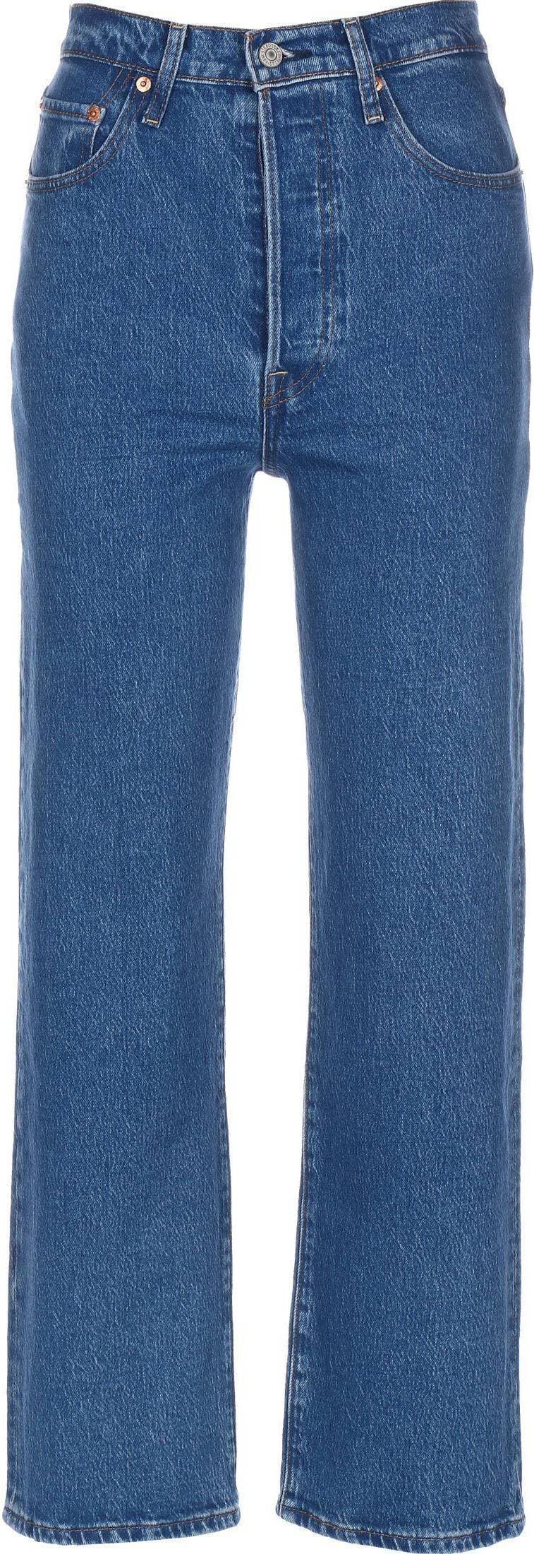 Levi's Ribcage Straight Ankle Jeans - Jazz Pop/Blue
