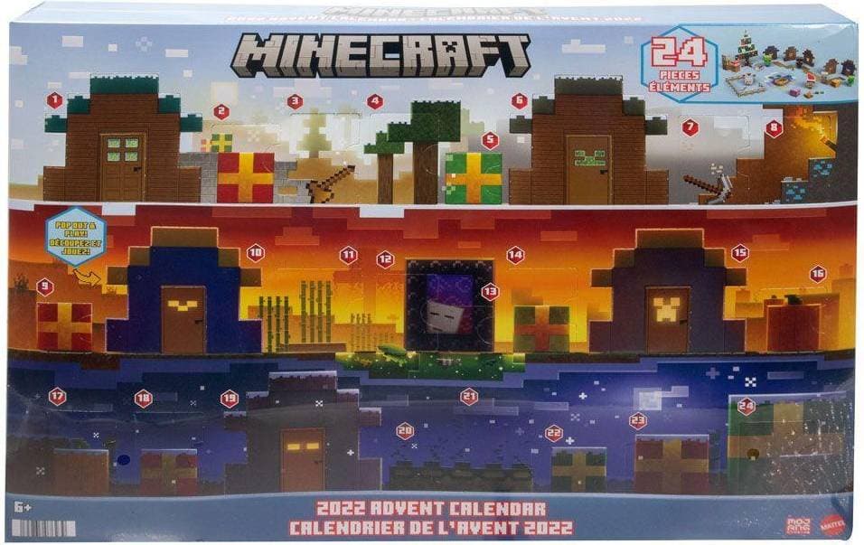 Mattel Minecraft Mob Head Minis Adventskalender 2022