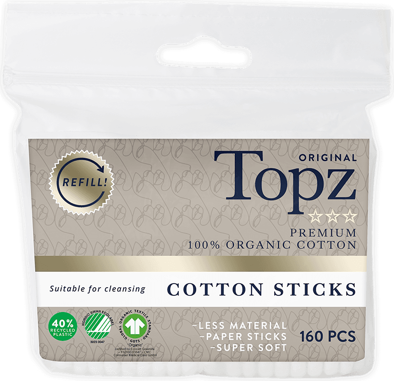 Topz Cotton Sticks Refill 16-pack
