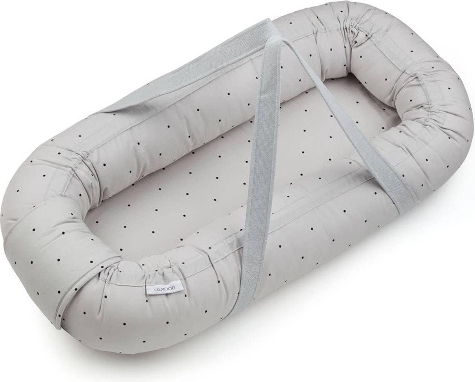 Liewood Gro Babynest Classic Dot Dumbo Grey