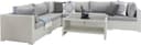 Venture Design Amazon Loungeset, 1 Bord inkl. 5 Soffor