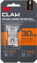 3M Claw för gipsvägg, 30 kg, 2-pack Tavelkrok