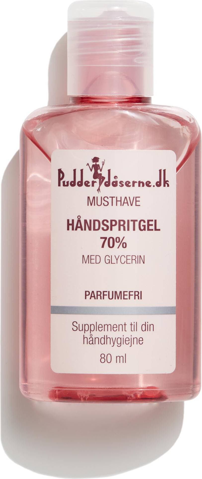 Pudderdåserne Håndspritgel 70% 80ml