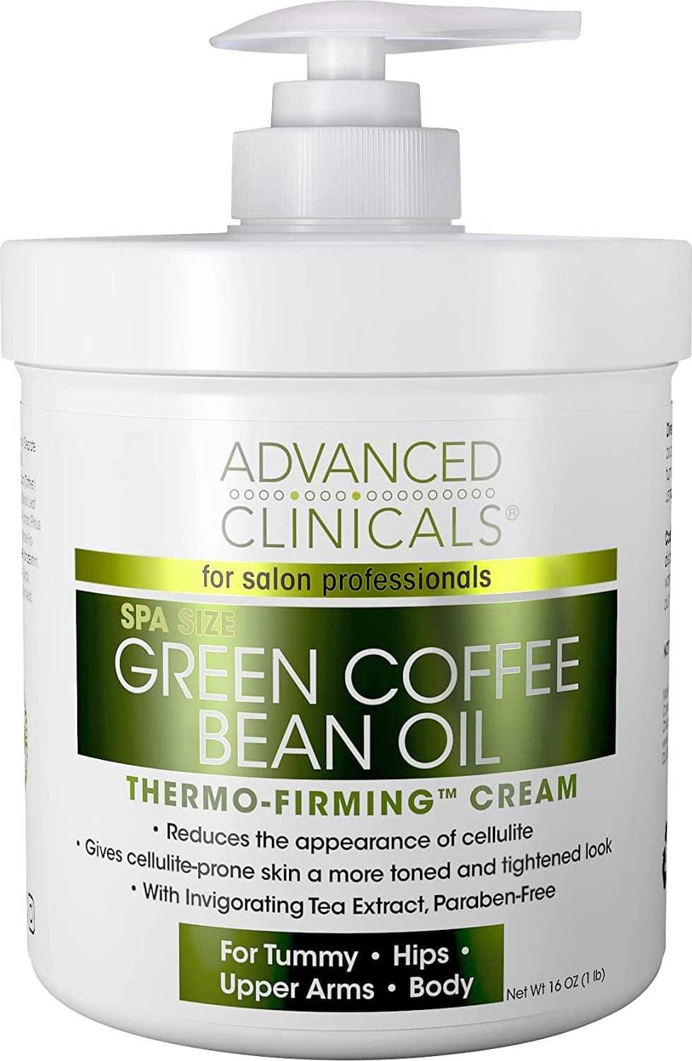Advanced Clinicals Green Coffee Bean Oil Cream 454g