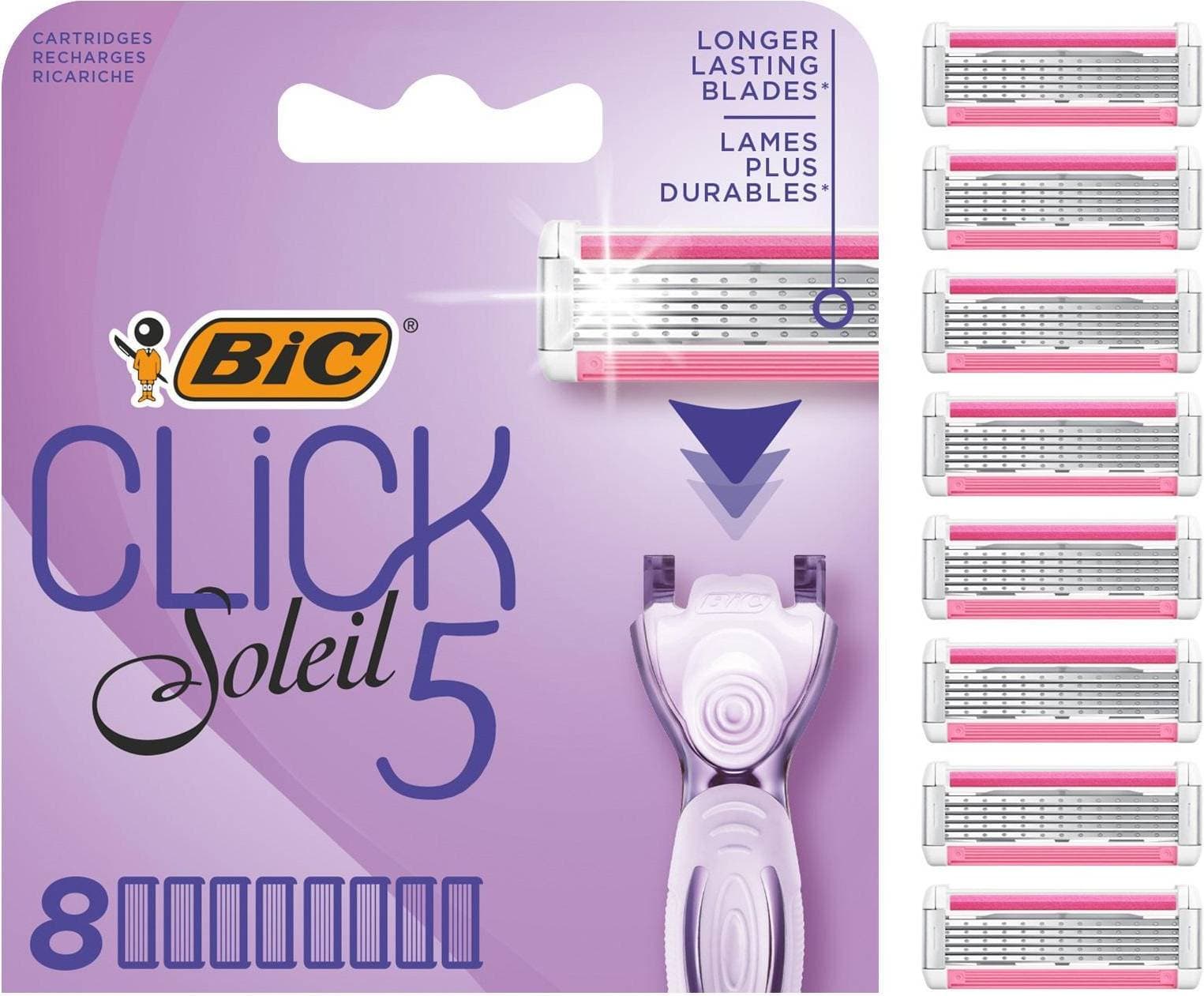 Bic Click Soleil 5 8-pack