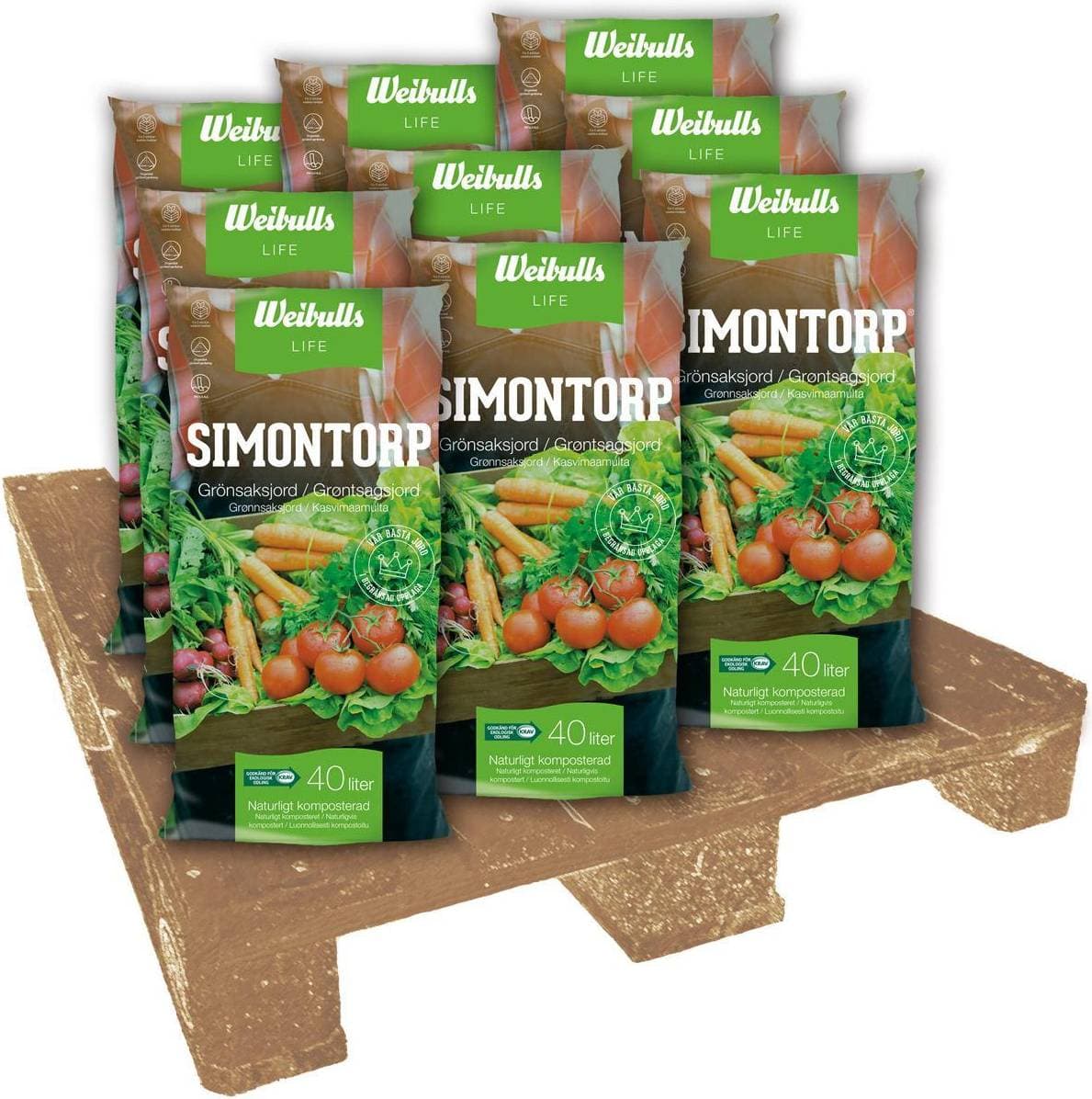 Weibulls Simontorp Grönsaksjord 40L 39-pack 40L