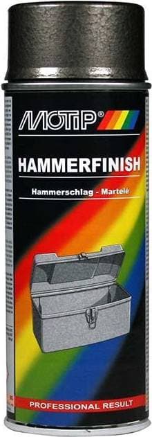 Motip Hammer Finish Metallfärg Grå 0.4L