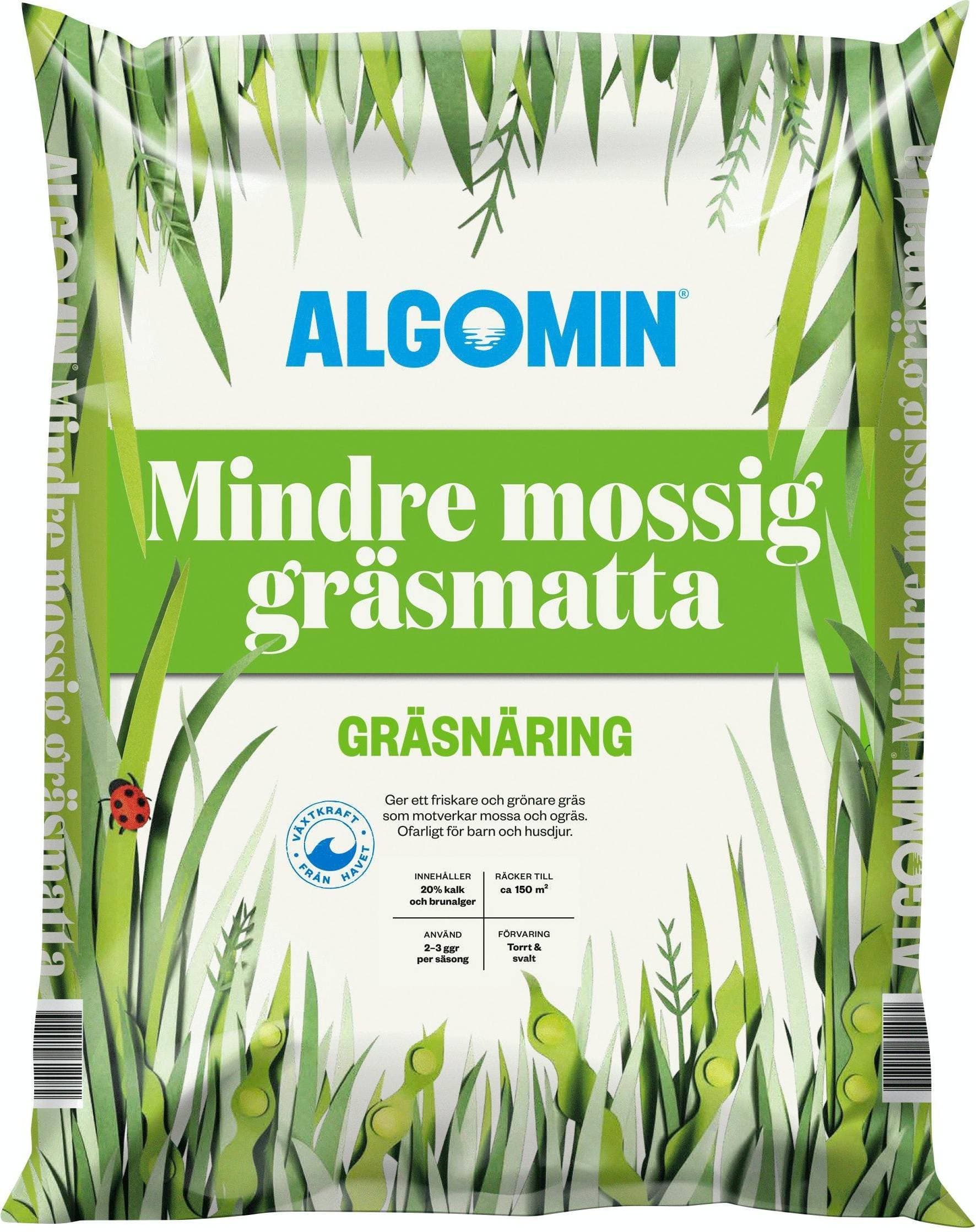 Algomin Mindre Mossig Gräsmatta 6.5kg 150m²