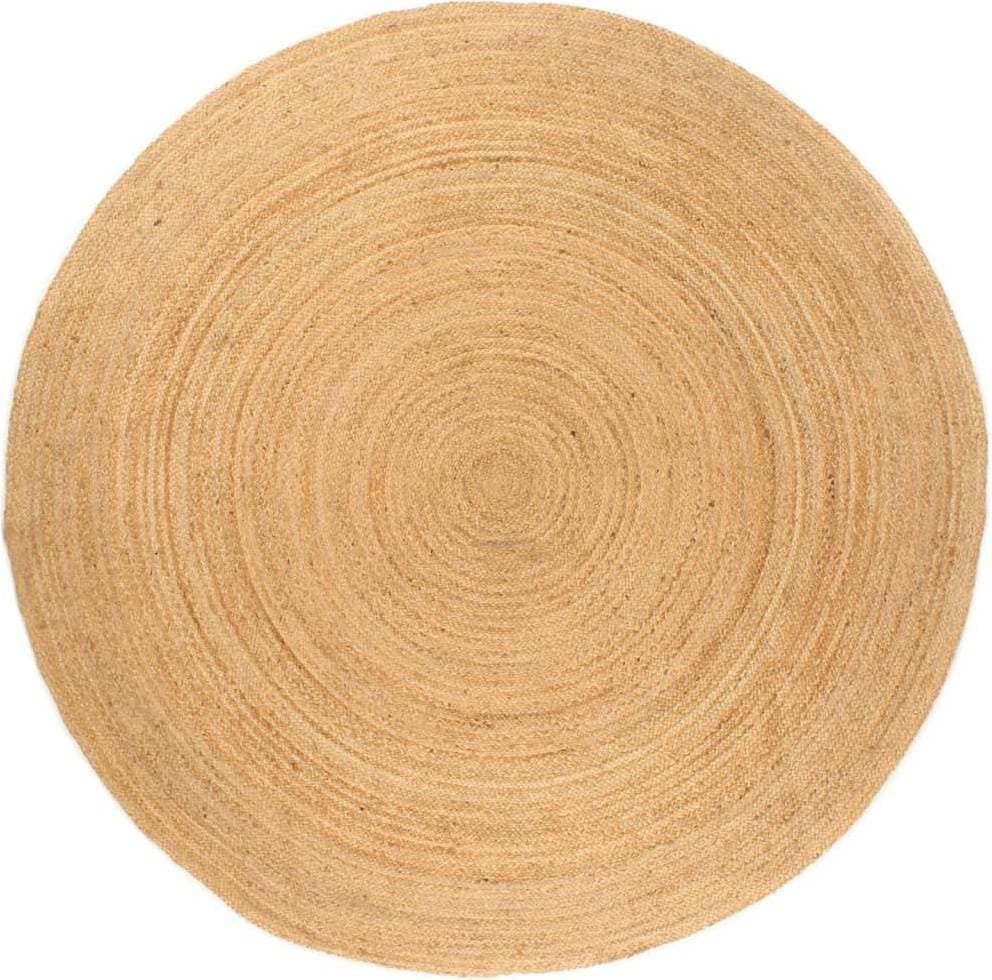 vidaXL Jutematta flätad Beige 200cm