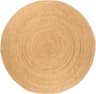 vidaXL Jutematta flätad Beige 200cm